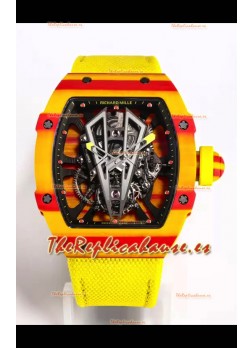Richard Mille RM27-03 Rafael Nadal Genuino Movimiento Tourbillon Reloj Réplica a Espejo 1:1