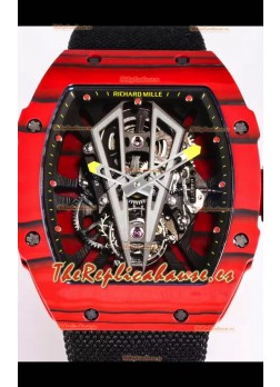 Richard Mille RM27-03 Rafael Nadal Genuino Movimiento Tourbillon Reloj Réplica a Espejo 1:1
