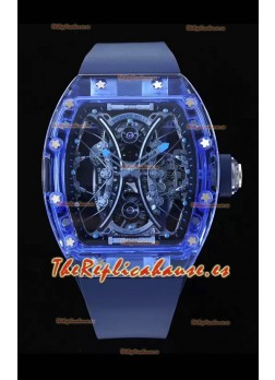 Richard Mille RM53-01 Pablo Mac Donough Caja de Zafiro con Movimiento Tourbillon Original