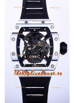 Richard Mille RM052-01 Tourbillon en Caja de Carbono NTPT Blanco - Calidad Espejo 1:1