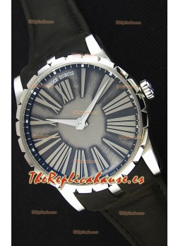 Roger Dubuis Excalibur Caja de Acero Dial Gris Reloj Réplica Suizo