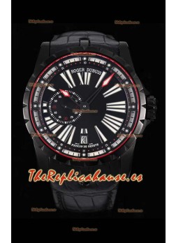 Roger Dubuis Excalibur Caja revestida en DLC Reloj Réplica Suizo a espejo 1:1