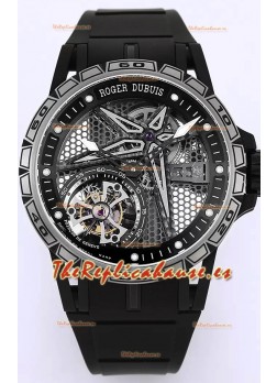 Roger Dubuis Excalibur Spider Pirelli Edition Titanio Reloj Réplica 1:1 Genuino Tourbillon