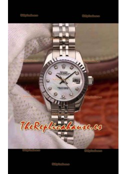 Rolex Datejust Ladies 28MM Movimiento Cal.3135 Réplica Suiza en Caja de Acero 904L