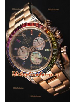 Rolex Cosmograph Daytona 116595RBOW Everose  Réplica a Espejo 1:1 Movimiento Cal.4130