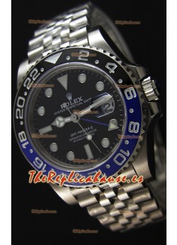 Rolex GMT Masters II 126710BLNR Batman Cal.3186 Movement Réplica Suiza - Reloj Ultimate de Acero 904L