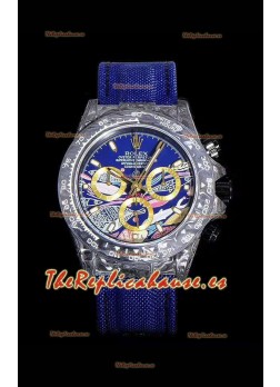 Rolex Daytona CHRONUSART Caja de Carbón forjado, Réplica a Espejo 1:1, Dial Multicolor