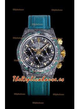 Rolex Daytona DIW Caja de Carbono Forjado, Reloj Réplica a Espejo 1:1 Dial de Carbono Negro