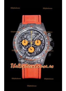 Rolex Daytona DIW Caja de Carbono Forjado, Reloj Réplica a Espejo 1:1 Dial de Carbono Negro