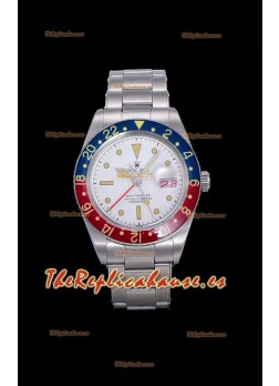 Rolex GMT Master Vintage Edition Reloj Réplica Suizo en Dial Blanco