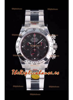 Rolex Daytona 116509 Reloj de Acero 904L a espejo 1:1 - Oro Blanco Movimiento Original Cal.4130