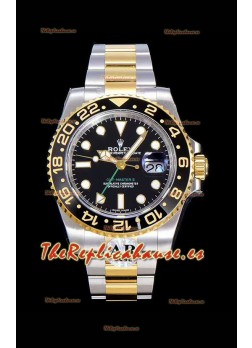 Rolex GMT Masters II 116713 Oro Amarillo Reloj Réplica Suizo a Espejo 1:1 Acero 904L 