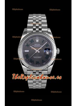 Rolex Datejust Edición Wimbledon Reloj Réplica Japonés - Dial Gris en 41MM 