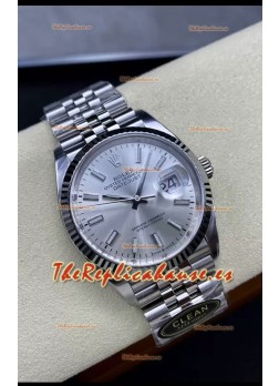 Rolex Datejust Movimiento Cal.3235  Réplica Espejo 1:1 Acero 904L 36MM - Dial Acero