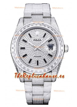 Rolex Datejust 41MM Réplica Suiza - Edición Iced Out Dial en Diamantes