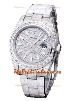 Rolex Datejust 41MM Réplica Suiza - Edición Iced Out Dial en Diamantes