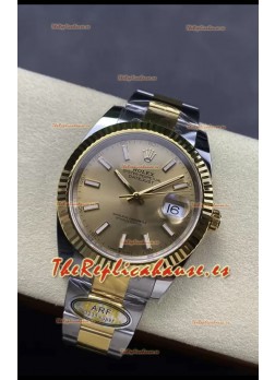 Rolex Datejust M126333 41MM ETA3235 72 Horas Energía Dial Oro Oyster Réplica Espejo 1:1 Oro Amarillo Acero 904L