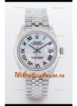 Rolex Datejust M126234 36MM ETA2836 Dial Blanco Madre Perla - Numerales Romanos 