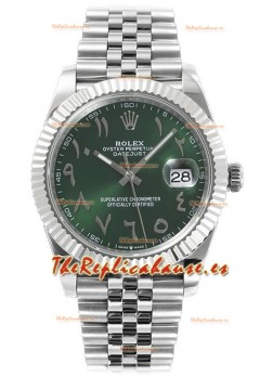Rolex Datejust M126300 41MM ETA3235 Dial Verde Arábigo - Caja Acero 904L