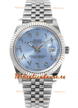 Rolex Datejust M126300 41MM ETA3235 Dial Arábico Azul Ice - Caja Acero 904L