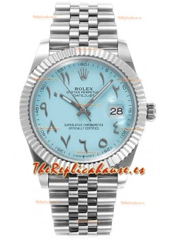 Rolex Datejust M126300 41MM ETA3235 Dial Arábico Azul Tiffany - Caja Acero 904L
