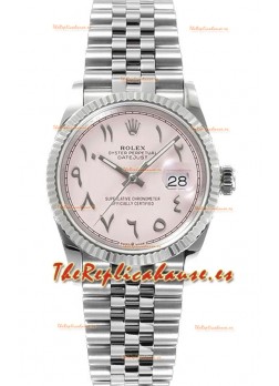 Rolex Datejust M126234 36MM ETA3235 Dial Arábico Rosado - Caja Acero 904L