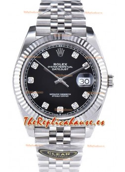 Rolex Datejust 126334 41MM ETA3235 72 Horas Energía Dial Negro Jubilee Réplica Espejo 1:1