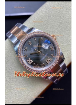 Rolex Datejust 126281RBR-0012 36MM Reloj Réplica a Espejo en Acero 904L - Dial Gris