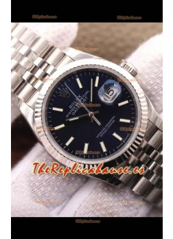 Rolex Datejust 126234 36MM Réplica Suiza en Acero 904L Dial Azul Réplica a Espejo 1:1