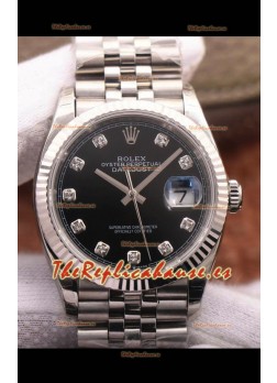 Rolex Datejust 126234 36MM Réplica Suiza en Acero 904L Dial Negro Réplica a Espejo 1:1