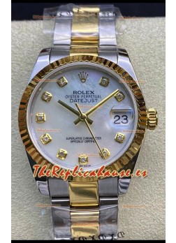 Rolex Datejust 278273 31MM Réplica Suiza en Acero 904L Dial Blanco Perla - Réplica a Espejo 1:1