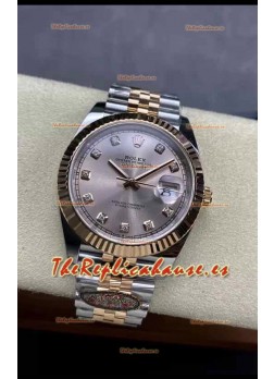 Rolex Datejust Movimiento Cal.3235 Réplica Espejo 1:1 Acero 904L 41MM - Caja Oro Rosado Dos Tonos