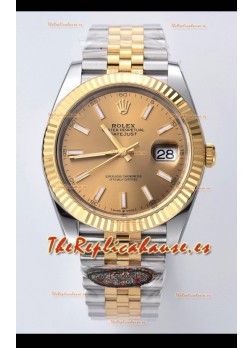 Rolex Datejust Movimiento Cal.3235 126333 Réplica Espejo 1:1 Acero 904L 41MM - Dial Oro Pálido