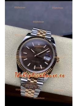 Rolex Datejust 126331 41MM Suizo ETA 3235 Reloj Réplica Espejo 1:1 en Oro Rosado Acero 904L