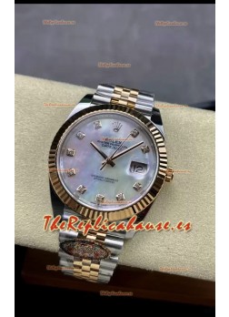 Rolex Datejust 126331 41MM Suizo ETA 3235 Reloj Réplica Espejo 1:1 en Oro Rosado Acero 904L