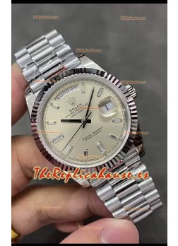 Rolex Day Date Presidential Acero 904L 40MM - Dial Matte Reloj Réplica Espejo 1:1
