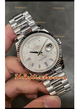 Rolex Day Date Presidential Acero 904L 40MM - Dial Gris Reloj Calidad Espejo 1:1