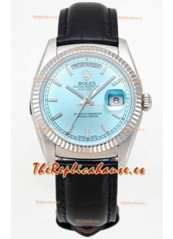 Rolex Day Date Reloj Caja Acero 904L Dial en Azul Ice 36MM - Calidad Espejo 1:1