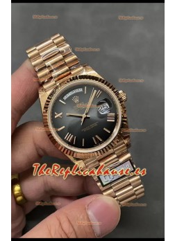 Rolex Day Date Presidential Reloj Oro Rosado 18K 40MM - Dial Marrón Calidad Espejo 1:1