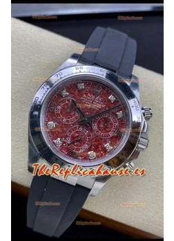 Rolex Cosmograph Daytona Grossular Rubellite Dial Original Movimiento Cal.4130 - Reloj Acero 904L
