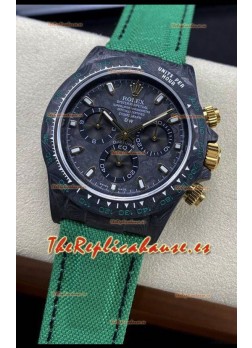 Rolex Daytona DiW Edition "Todo Negro/Verde" Reloj Caja Carbono Forjado Réplica Espejo 1:1