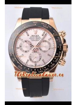Rolex Cosmograph Daytona M116515ln-0061 Dial Oro Rosado Sundust Movimiento Original Cal.4130 - Reloj Acero 904L