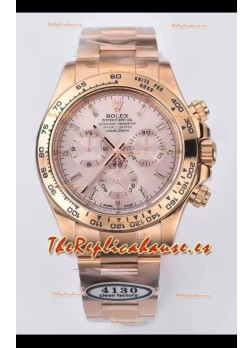 Rolex Cosmograph Daytona M116515ln-0061 Dial Oro Rosado Sundust Movimiento Original Cal.4130 - Reloj Acero 904L