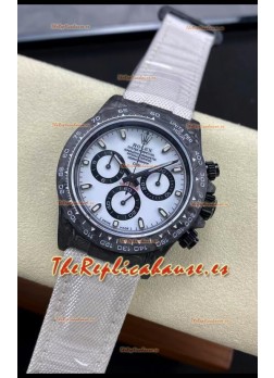 Rolex Daytona DiW Edition "Todo Negro/Blanco" Reloj Caja Carbono Forjado Réplica Espejo 1:1