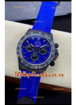 Rolex Daytona DiW Reloj Edición Miami Blue - Caja Carbono Forjado Réplica Espejo 1:1