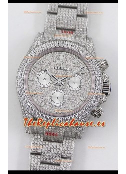 Rolex Cosmograph Daytona Acero 904L ICED OUT Movimiento Cal.4130 - Reloj Acero 904L