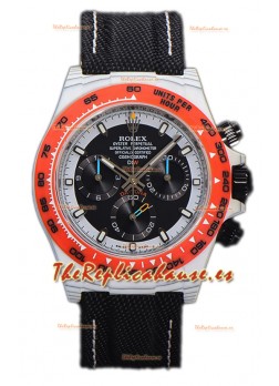 Rolex Cosmograph Daytona Edición DiW OCELLARIS Reloj Fibra de Carbono Blanco - Movimiento Cal.4130