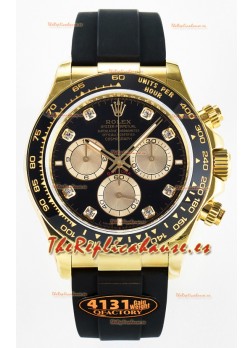 Rolex Cosmograph Daytona M126518 Oro Amarillo Dial Negro Diamantes Movimiento Original Cal.4131