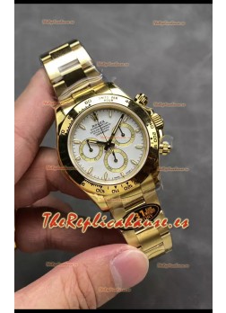 Rolex Cosmograph Daytona M126518 Oro Amarillo Dial y Caja Blancas Movimiento Original Cal.4131