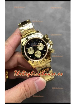 Rolex Cosmograph Daytona M126508 Oro Amarillo Caja y Dial Negros Movimiento Original Cal.4131